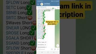 Free Crypto Signals Telegram Group l #cryptosignal #shorts #cryptoshorts #binancefutures #telegram