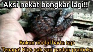 aksi nekat bongkar lagi!! bukan modal harta tapi tenaga! kios cak suri pasbur pramuka.