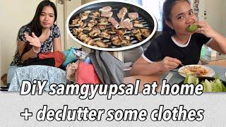 DIY SAMGUYPSAL AT HOME | Declutter some clothes from my drawer