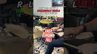 How to Play a Paradiddle-Diddle Drum Fill (Easy Drum Lesson) #drums