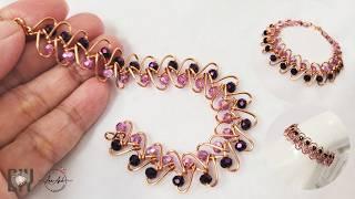 Cute and easy beaded chain bracelet tutorial for beginners 1065