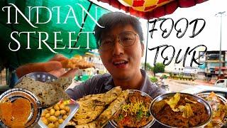 INDIAN STREET FOOD TOUR - Sev Tamatur, Dum Aloo, Namkeen, Pyaz Kachori in Bikaner, India!