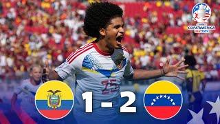 ECUADOR vs VENEZUELA (1-2) | RESUMEN y GOLES | COPA AMERICA USA 2024