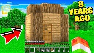 PLAYING MY FIRST MINECRAFT WORLD I MADE! (8 YEARS AGO)