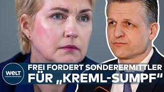 SCHWESIG UNTER DRUCK: CDU-Politiker Frei fordert Sonderermittler für „Kreml-Sumpf“ in Schwerin