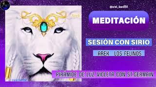 MEDITACIÓN PIRÁMIDE CON LUZ VIOLETA CON ST. GERMAIN · SESIÓN CON SIRIO Y AREK · FELINOS - Ariel León