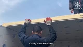 Installation of cold room structure