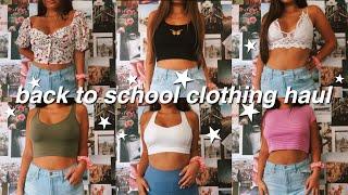 HUGE back to school TRY-ON clothing haul | isabelle dyer