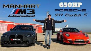 BMW M3 Competition vs Porsche 911 997 Turbo Drag Race