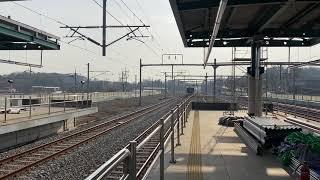 경의중앙선열차 월롱역 진입영상 #Gyeongui Jungang Line train approaching Wollong station