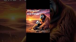 Orangutan Helps Little Panda #imageai #videoai #inspirational