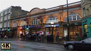 WALKING AROUND EARLS COURT IN LONDON ON A SUNNY DAY - 4K