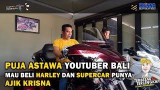 Puja Astawa Youtuber Bali Mau Beli Harley dan Supercar Ajik Krisna?