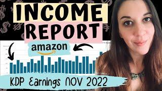 Low Content Publishing Income Report - How Much Earned In November On KDP