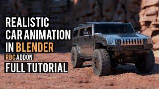 Animate Car In Blender l Free Blender Addon Tutorial l RBC Addon