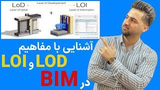 آشنایی با مفاهیم LOD و LOI  در BIM