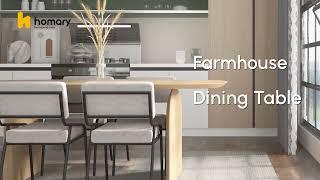 HOMARY l Farmhouse Kitchen & Dining Room Tables