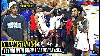 JORDAN STEVENS CLOWNING AT DREW LEAGUE PLAYERS!! ASKIA BOOKER HITS CRAZY GAME WINNER..AGAIN!!!