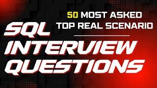 SQL Real Scenario Interview Questions | Prepare Crack sql interview | sql pdf interview questions