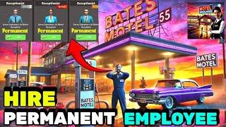 how to hayire permanent employee to motel | supermarket motel manager simulator