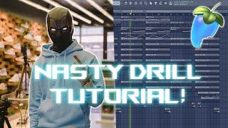 HOW TO MAKE NASTY UK DRILL BEATS! | FL STUDIO TUTORIAL