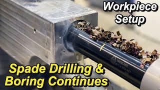 Lathe Drilling Job Continues: Setup, Indicating, Drilling & Boring