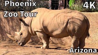 Phoenix Zoo Tour - Phoenix, Arizona - USA [4K]