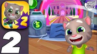 TALKING TOM GOLD RUN 2 - Gameplay Walkthrough Part 2 - World 2 (iOS, Android)