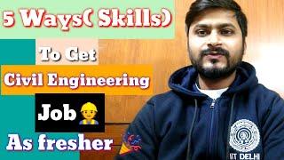 How to get Civil Engineering job as a fresher|| 5 Job Profiles || By Ashish Verma