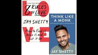 Jay Shetty Collection 2 Books Set (8 Rules of Love [Hardcover], Think Like a Monk