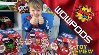 Arlo's toy review and unboxing | Marvel WOW PODS ! | Hulk | Spider man | Iron man