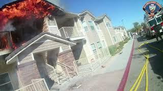 SBCoFD Division 6, Victorville Commercial Structure Fire Rodeo Meadow Apartments 10/11/17