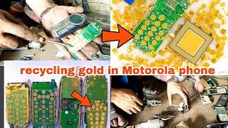 how to recycling golds in  mobile easy | golds in old mobile phone | recycling golds from old phone