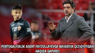 PORTUGALIYALIK AGENT FAYZULLAYEVGA BAVARIYA QIZIQYOTGANI HAQIDA GAPIRDI.