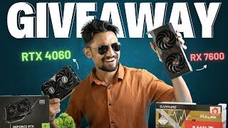 GPU Giveaway ft. RTX 4060 VS RX 7600