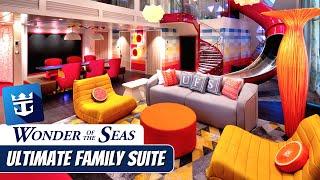 Wonder of the Seas | Ultimate Family Suite Full Walkthrough Tour & Review 4K | Royal Caribbean