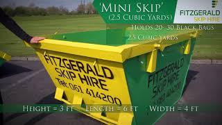 Mini Skip | 2.5 Cubic Yard Skip | Fitzgerald Skip Hire