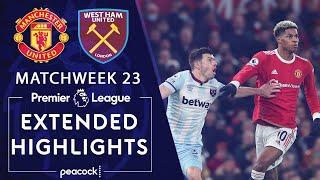 Manchester United v. West Ham United | PREMIER LEAGUE HIGHLIGHTS | 1/22/2022 | NBC Sports