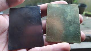 How i process the oxidation of brass to black color - Brass Crafts