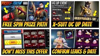 CRAZY UC OFFER | Free Prize Path Spin Concept Trick | UC Up Event Release Date | Classic crate Date