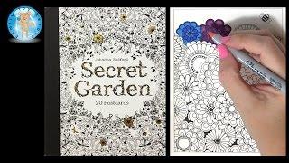 Secret Garden by Johanna Basford Adult Coloring Book Postcards Flowers - Family Toy Report