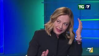 Adesso live Giorgia Meloni al Tg La7 intervistata da Mentana. Assolutamente da non perdere!