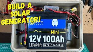 Compact DIY 100Ah LiFePO4 Solar Generator