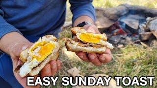 LAZY SUNDAY TOAST: with Wild Mushrooms and Fried Egg