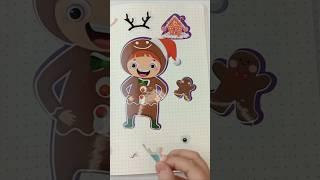 Decorate with Sticker book Merry Christmas  ASMR #stickerbook #merrychristmas #christmas #asmr