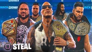 THE BLOODLINE STEAL ALL THE BELTS! | WWE 2K24 Universe