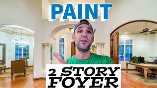 Painting Made Easy: Conquer Your 2-Story Foyer or Large Room with this #DIY Hack