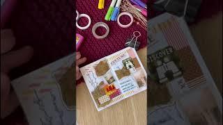 Day 2 Journal with me | Mini Handmade Notebook | Books bind Faye #journal  #scrapbooking #crafty