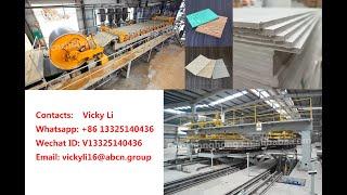 Full Automatic Exterior Fiber Cement Cladding Board Machine FC Board Making Machine