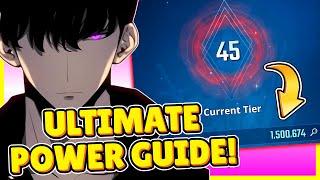 TURN INTO A GOD! JINWOO POWER GUIDE! 1.5 MILLION POWER BUILD! ARTIFACTS! [Solo Leveling: Arise]